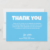 フィエスタタコ卒業写真サンキューカード サンキューカード (裏面)