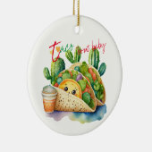 フィエスタタコ'Baby Showerかわいいおもしろいモダン セラミックオーナメント (右)