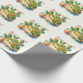 フィエスタタコ'Baby Showerかわいいおもしろいモダン ラッピングペーパー (角)