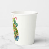 フィエスタタコ'Baby Showerかわいいおもしろいモダン 紙コップ (左)