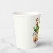 フィエスタタコ'Baby Showerかわいいおもしろいモダン 紙コップ (右)