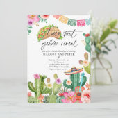 フィエスタタコ'Bout a gender revealサボテンのパーティー 招待状 (スタンド正面)