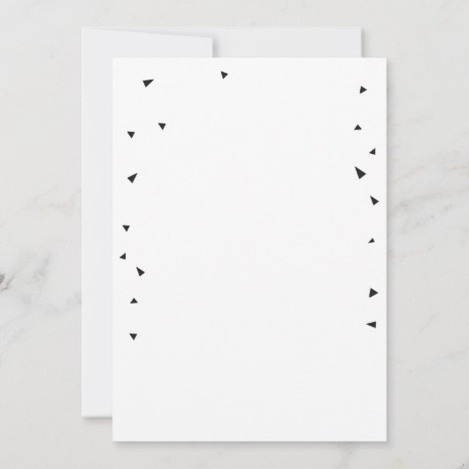 フィエスタタコLove Cactusブラックベビーシャワー 招待状 (裏面)