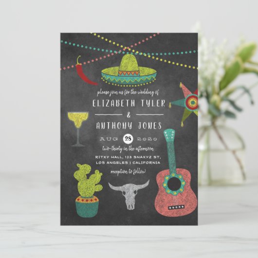 フィエスタチョーク結婚ボードズ 招待状 (スタンド正面)