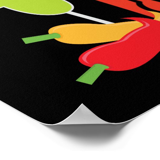 フィエスタチンコデマヨカラフルパーティーバナー ポスター (角)