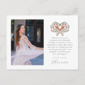 フィエスタツーフォトキンセアニェラフローラありがとう ポストカード (正面)