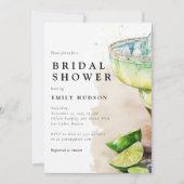 フィエスタテキラウォーターカラーブライダルシャワー招待 招待状 (正面)