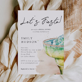 フィエスタテキラウォーターカラーブライダルシャワー招待 招待状