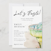 フィエスタテキラウォーターカラーブライダルシャワー招待 招待状 (正面)