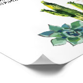 フィエスタテーブルプ結婚ランのポスター8シーティングサボテン ポスター (角)