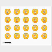 フィエスタテーマの誕生日お礼 - 60歳のカスタム ラウンドシール (シート)