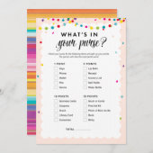 フィエスタテーマ何があなたの財布の赤ちゃんシャワーゲーム プログラム (正面/裏面)