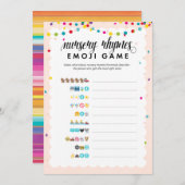 フィエスタテーマ絵文字子供部屋韻ベビーシャワーゲーム プログラム (正面/裏面)