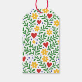 フィエスタデアはっきりしたモカラフルフローラ結婚ズ ギフトタグ (裏面)