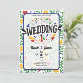 フィエスタデアはっきりしたモカラフルフローラ結婚ズ 招待状 (スタンド正面)