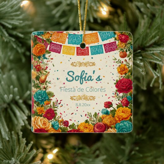 フィエスタデコロレスキンセアニェラカスタム セラミックオーナメント (ツリー)