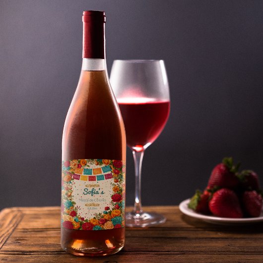 フィエスタデコロレスキンセアニェラカスタム ワインラベル