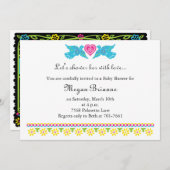 フィエスタデベブラカラフルブバード招待状 招待状 (正面/裏面)