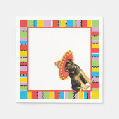 フィエスタドイツシェパード スタンダードカクテルナプキン (正面)