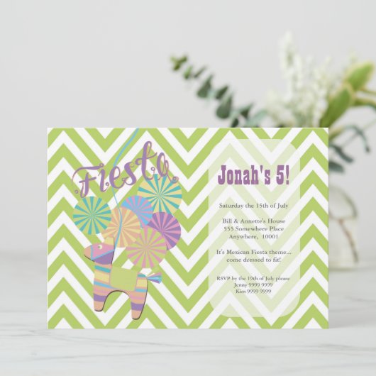 フィエスタドンキーピナタバースデーパーティー 招待状 (スタンド正面)