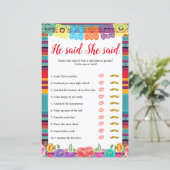 フィエスタナチョの平均は彼は彼女はゲームカードを言った (スタンド正面)