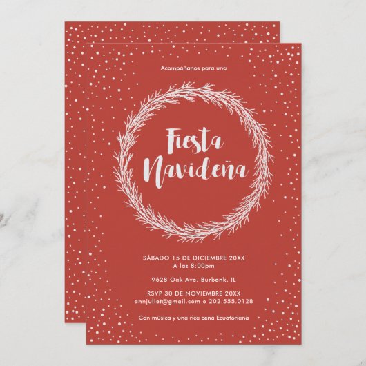 フィエスタナビデニャナビダ 招待状 (正面/裏面)