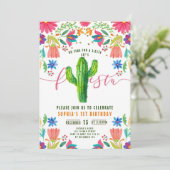 フィエスタノタイムtoシエスタメキシコガール誕生日 招待状 (スタンド正面)