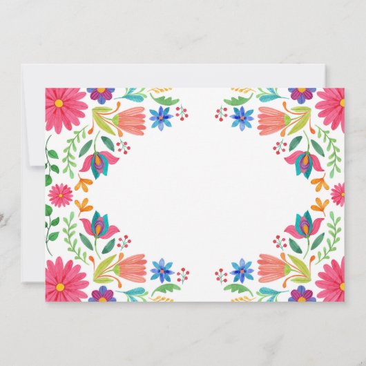 フィエスタノタイムtoシエスタメキシコガール誕生日 招待状 (裏面)