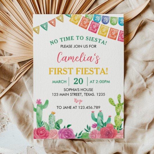 フィエスタノータイムトゥシエスタ1st誕生日招待状 招待状