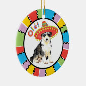 フィエスタハスキー セラミックオーナメント (右)