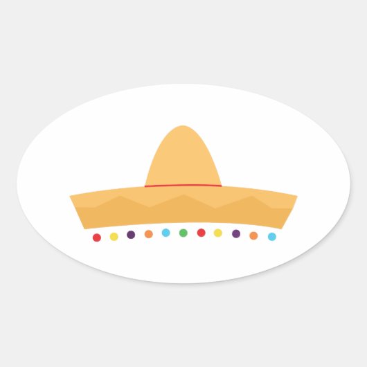 フィエスタハット 楕円形シール (正面)