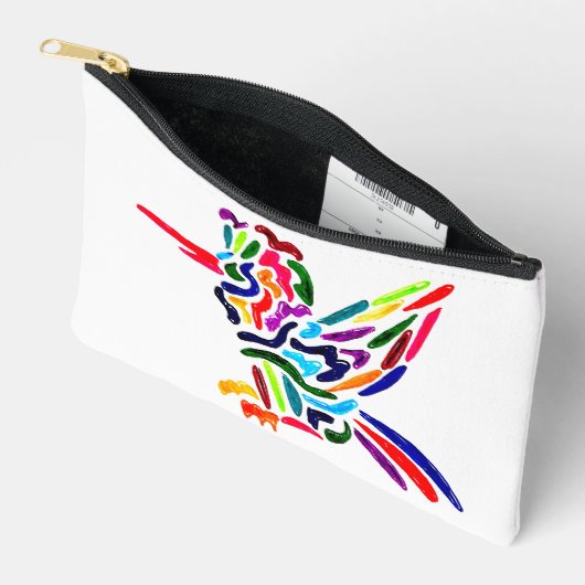 フィエスタハミングバードアクセサリーバッグ アクセサリーポーチ (見開き)