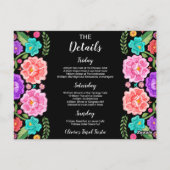 フィエスタバチェロレッテウィークエンドパーティの招待状 ポストカード (裏面)