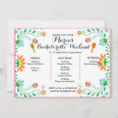 フィエスタバチェロレッテ旅程招待状, 招待状 (正面)