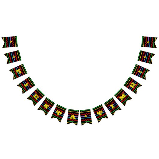 フィエスタバパーソナライズされたンティンバナー バンティングフラッグ (全)