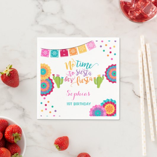 フィエスタバースデーパーティナプキンメキシカンフィエスタパーティー スタンダードカクテルナプキン (インサイチュ)