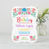 フィエスタバースデーパーティーの民話の花 招待状 (スタンド正面)