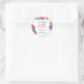 フィエスタバースデーパーティーメッセージカードシール ラウンドシール (バッグ)