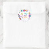 フィエスタバースデーパーティーメッセージカードシール ラウンドシール (バッグ)