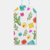 フィエスタバースデーパーティー招待メキシコテーマ ギフトタグ (裏面)