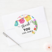 フィエスタバースデーパーティー招待メキシコテーマ ラウンドシール (封筒)