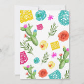 フィエスタバースデーパーティー招待メキシコテーマ 招待状 (裏面)