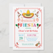 フィエスタバースデーパーティー招待メキシコ 招待状 (正面)