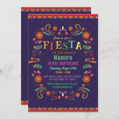 フィエスタバースデーパーティー招待状メキシコハットメキシコ 招待状 (正面/裏面)