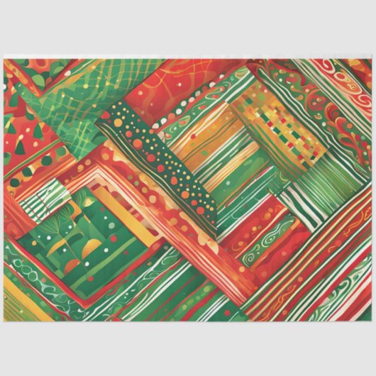 フィエスタパッチワークティッシュペーパー 薄葉紙 (正面)