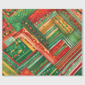 フィエスタパッチワーク包装紙 ラッピングペーパー (フラット)