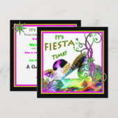 フィエスタパーティの招待状-フェスティバル 招待状 (正面/裏面)
