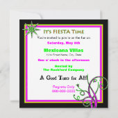 フィエスタパーティの招待状-フェスティバル 招待状 (裏面)
