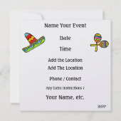 フィエスタパーティド – SRF 招待状 (裏面)