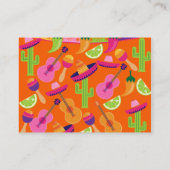 フィエスタパーティーソンブレロカクタスライムペッパーズマラカス 名刺 (裏面)